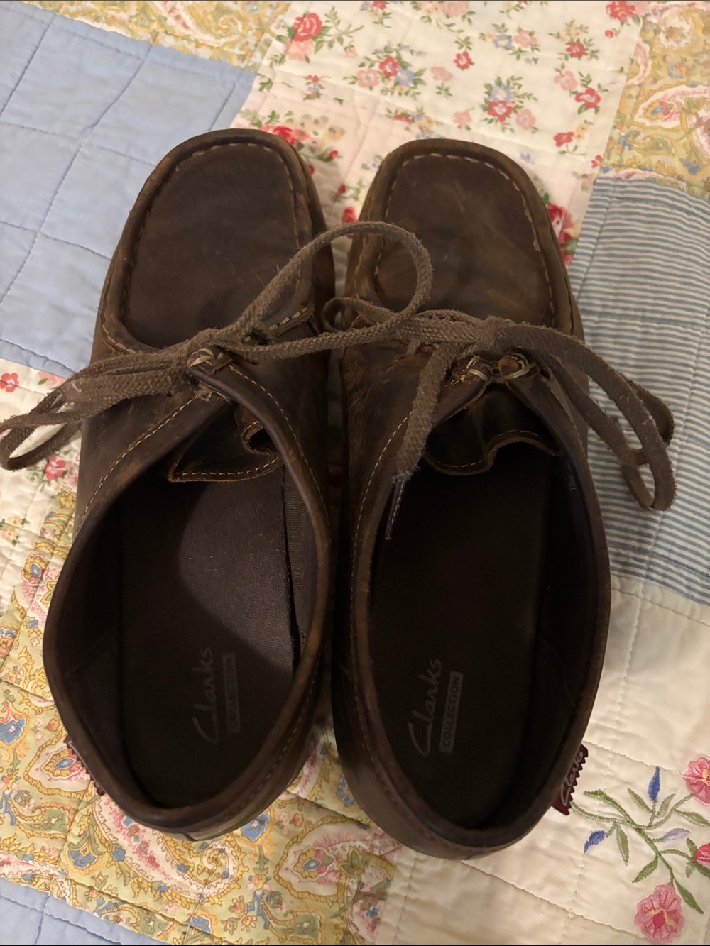 Clarks Women’s Brown Leather Chukka Boots - Lace-Up